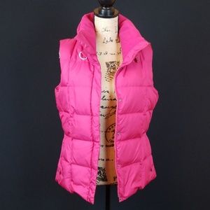 Eddie Bauer pink 700 fill goose down vest Rk:7:101